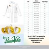 La Primula Verde Siggi Apron for Girls White Buttons with