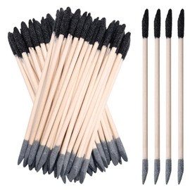 80Pcs Sanding Sticks Double End, Pletpet 150/280 Grit Double End Matchsticks Sanding Twigs Fine Detailing Polishing Sanding Tools for Tight Spaces Plastic Models Wood