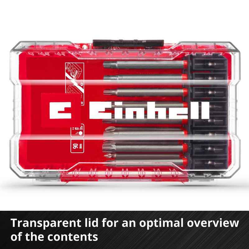 Original Einhell M-Case 16-Piece bit Set (for Cordless Screwdrivers and