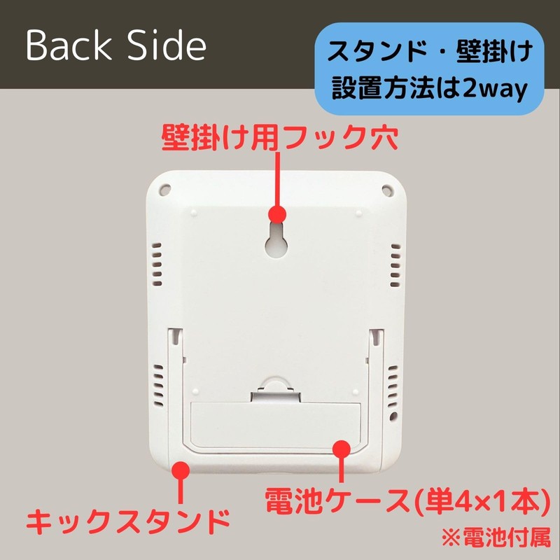 HATUSOKU Digital Thermometer/Hygrometer, Thermometer, Hygrometer, Comfort Face Display (Backlight)
