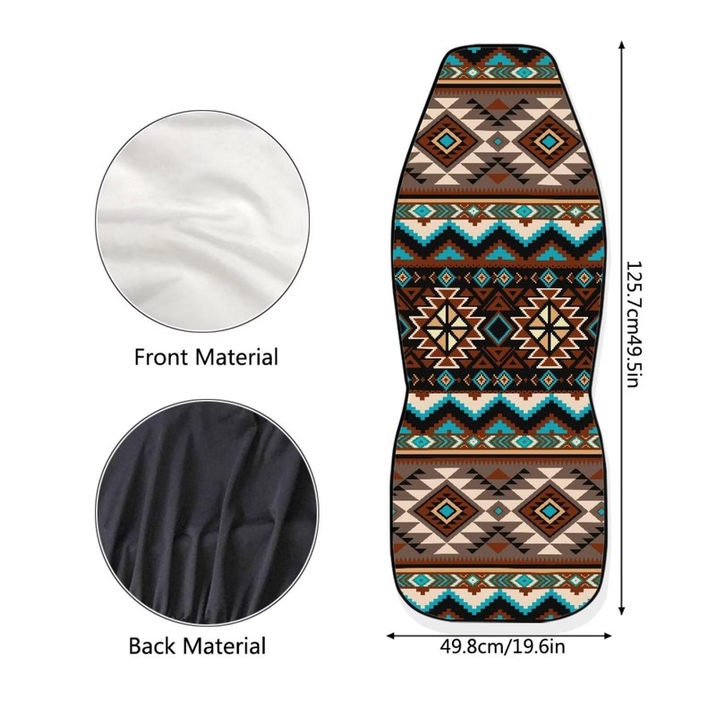 Bulopur Boho Car Seat Covers, 2 PCS Auto Seat Cover
