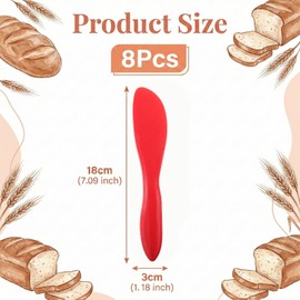 8Pcs Colorful Plastic Butter Knife Spreader, Multi Purpose Butter Knives Cheese Spreader Frosting Knives