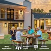 OYKYOHEI 2 Pack Large Porch Lights with GFCI Outlet, Dusk