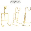 LOSYHU 8-Piece Metal Cup & Saucer Display Stand - Gold