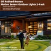 Roravilila Motion Sensor Outdoor Light Fixtures Oil Rubbed Bronze