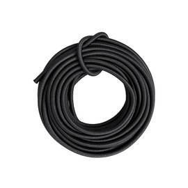 DLLM Shock Cord Elastic Rope, Strong, Durable, Lightweight, Outdoor Elastic Cord, Round Rubber, Bungee Cord, Elastic Cord, Stretch Cord, No Tie, Shoelaces, Width 1.4 inches (3.5 mm), 16.4 ft (5 m),