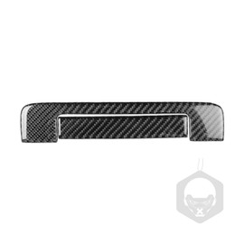 Carbon Fiber Tailgate Exterior Door Handle Trim Cover, Rear Trunk Grab Handle Cover Compatible with Toyota Tacoma Double Cab 2005-2015 Accessories