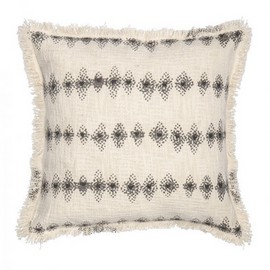 Amalfi Harlow Cushion White/Grey 50x10x50cm