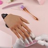 Nail Trainning Practice Hand with Clamp, Acrylic Nail Technician Manicure