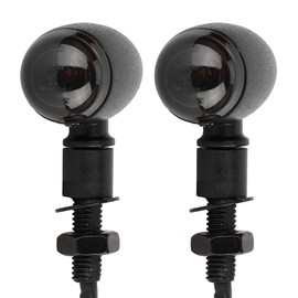 Retro Bullet Motorcycle Taillights Brake Turn Signal Light Indicator Black