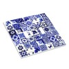 Boho Mexican Tile 2 Gang Light Switch Cover Blue White