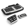 Foot Pedal Set Accelerator Brake Footrest Pads Anti Skid Rubber