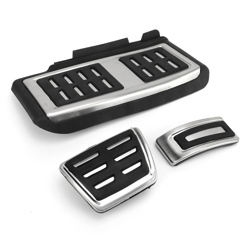 Foot Pedal Set Accelerator Brake Footrest Pads Anti Skid Rubber