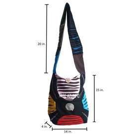 Hobo Bags For Women, Hippie Bag, Women's Shoulder handbags, Boho Purses For Women, Hippie Purses For Women, Hobo Crossbody Bags for Women Large Size, Boho Bags, Boho Crossbody Bags (Splash of Colors)