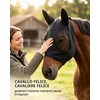 UEAVOID Maschera Cavallo Anti-Mosche 1 pezzo, Protezione UV, Traspirante, con