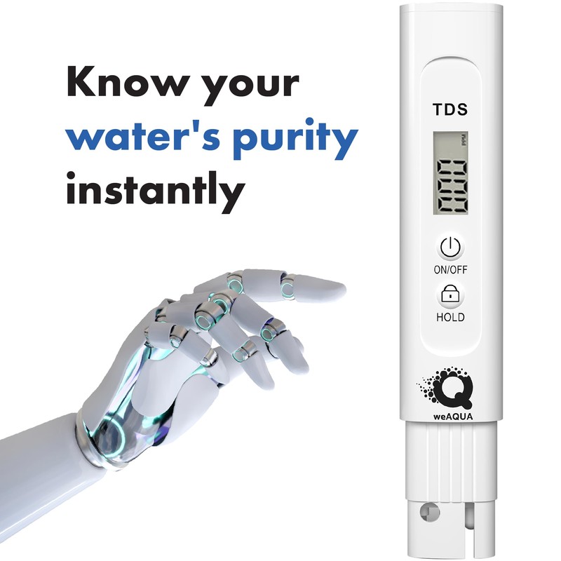TDS Meter AI-Supported Self-Calibrating for Accurate Results - Total Dissolved
