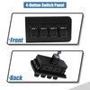 X AUTOHAUX 1 Set Auxiliary Dash Upfitter Switch Panel Kit
