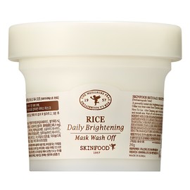 스킨푸드 라이스 데일리 브라이트닝 워시오프 마스크팩 210g, 1개입, 1개 Skinfood Rice Daily Brightening Wash-Off Mask Pack 210g, 1 Piece