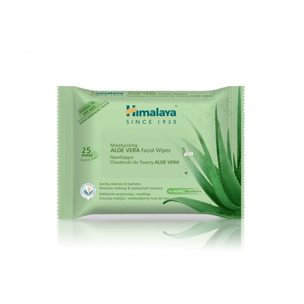 Himalaya Moisturizing Aloe Vera Facial Wipes 25 wipes
