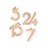 folia 2209 Advent Calendar Natural 24 Wooden Numbers for Hanging,