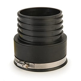 WOODRIVER DustConnection Adapts 4" SCH 40 PVC Pipe to 4" Dust Collection Hose