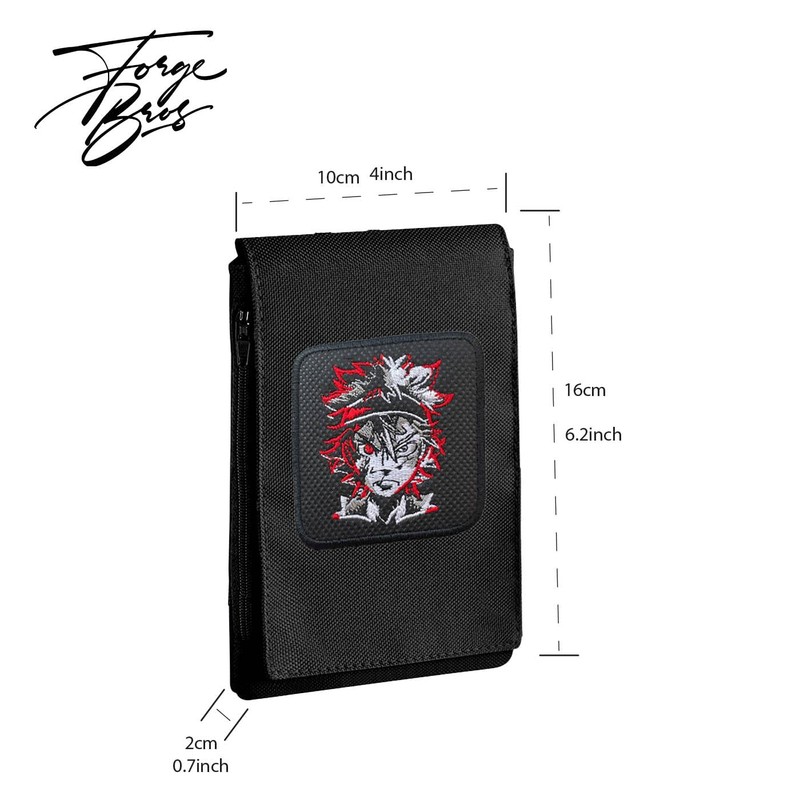 Forge Bros Black Clover Neck Phone Pouch XL Size Embroidery