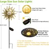 TAKE ME Sun Solar Lights Outdoor Waterproof Metal Garden Stakes