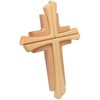 Kaltner Präsente Geschenkidee - Wandkreuz Echtes Holz Buche und Ahorn