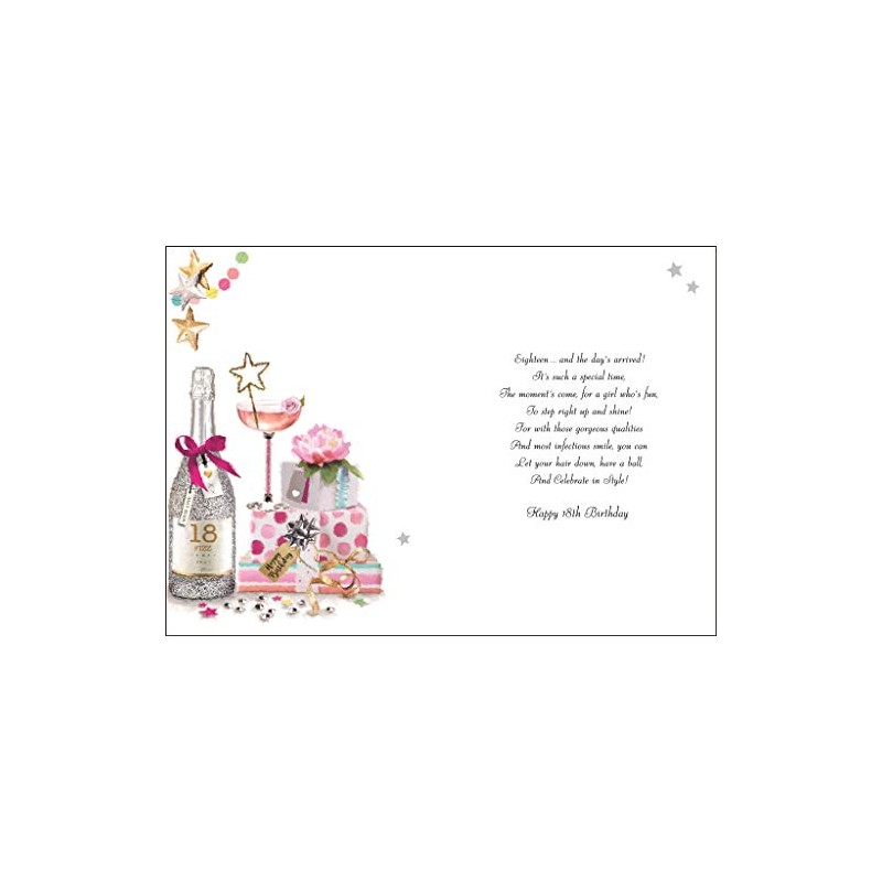Jonny Javelin Female Age 18 18th Birthday Wishes Card -