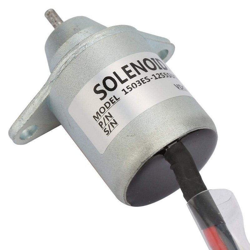 Solenoid Valve, 12V 1503ES-12S5SUC5S Diesel Fuel Engine Shut Off Stop
