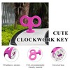 Gasedin Car Wind Up Key Sticker, Funny 3D Sticker Wind