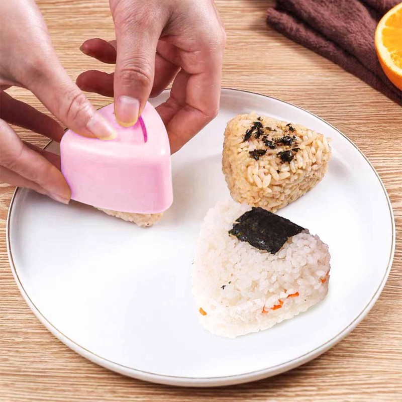 GVSAVY 3-Pack Sushi Molds, 1 Sushi Roll Mat, 1 Rice
