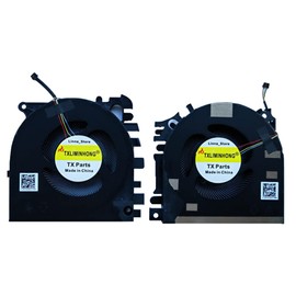 TXLIMINHONG New Compatible CPU and GPU Cooling Fan for HP Zbook Fury 15 G5 Laptop MG75090V1-1C130-S9A K1A01O MG75090V1-1C110-S9A K1A03K DC5V 2.25W Fan