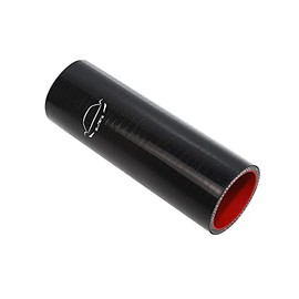 TMKOOL 6" Length 4-Ply Reinforced High Temp 1.75" ID Straight Coupler Silicone Hose (BLACK, 1.75'')