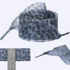 Olukssck Fashion Leopard Shoelaces 1" Wide Satin Ribbon Shoe Laces