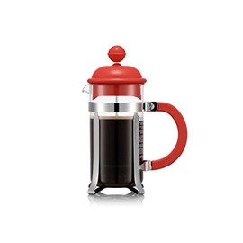 Bodum 1913-04 CAFFETTIERA Caffettiera a stantuffo con coperchio in plastica, 3 tazze, 0,35 l, acciaio inox
