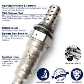 HiSport Sensor de oxígeno 250-24785 de repuesto, ajuste directo de 4 cables, sensor de O2 calentado aguas abajo ubicado, reemplaza 25024785 1 paquete