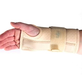 Ambidextrous Large Natural Colour Advanced Wrist Support Splint: for Carpal & Cubital Tunnel, Sprains, and Arthritis.