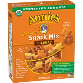 Annie's Homegrown Organic Cheddar Snack Mix, Bunnies Cheddar, 9 Oz