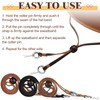 Wavwavw 3 Pieces Leather Hat Chin Strap Stampede Strings for