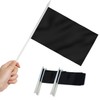 Anley Black Mini Flag 12 Pack - Hand Held Small