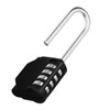 ZHEGE Long Shackle Padlock, 4 Digit Combination Lock, Resettable Combo