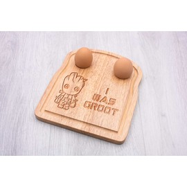 I was Groot Hardwood Breakfast Boiled Egg Board 24cm x 20cm