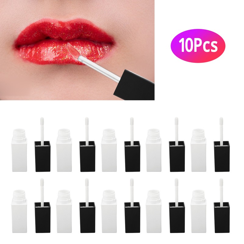 10Pcs Empty Lip Gloss Tubes 5ml Refillable Lip Balm Container