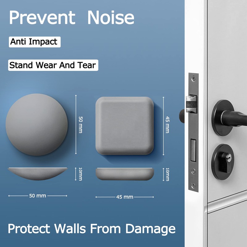XoYoZo Door Stoppers Wall Protector Buffer Guard Doorknob Door Handle