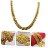 2pcs Imitation Gold Necklace Costume Gold Chain Faux Gold Chain