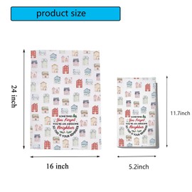 POFULL Neighbor Gift You're an Awesome Neighbor Kitchen Towel Housewarming Gift Neighbor Thank You Gift (Sometimes You Forget CA)