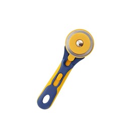 Rotary Cutter - Ergonomic Rotary Cutter with Soft Grip for Fabric for Cutting Fabric, Leather, Paper, Quilting, Crafts, 60 mm