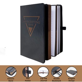 Maniscripting Man: Men's 90- Day Gratitude Journal (Black/Bronze)