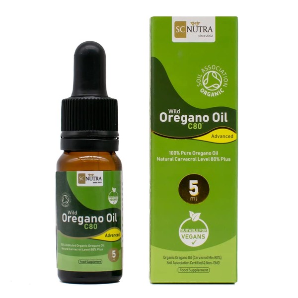 Organic Wild Oregano Oil C80 Advanced - Undiluted Mediterranean Wild